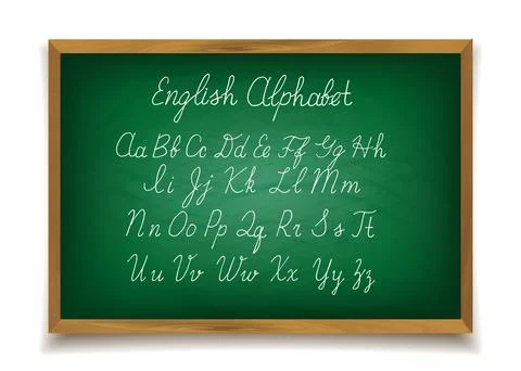 Hand drawin alphabet Stock Illustration