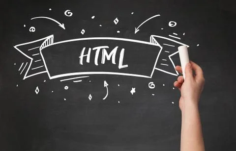 Hand drawing abbreviation Stock Photos