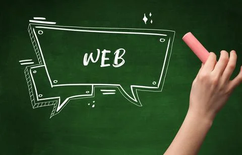 Hand drawing abbreviation Stock Photos
