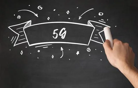 Hand drawing abbreviation Stock Photos