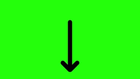 Hand Drawing of an Arrow Pointing Down Stock Footage 228883261