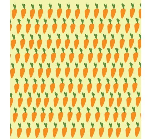 Hand drawing carrot pattern vector Stock Illustration