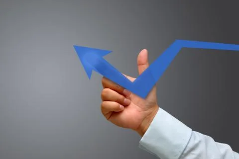 Hand drawing a chart Stock Photos