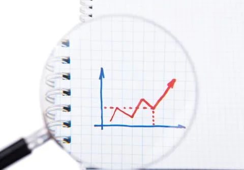 Hand drawing chart Stock Photos