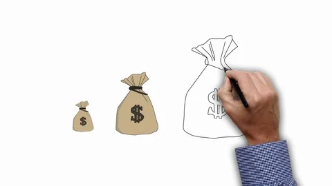 Hand drawing chocolates heart shape case sketch animation Stock Footage 125281901