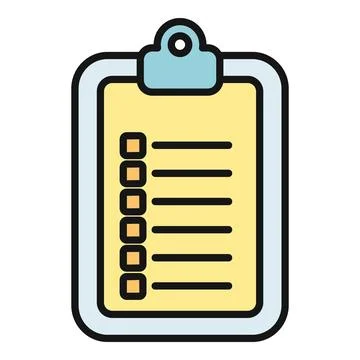 Hand drawing clipboard with checklist for task organization イラスト素材