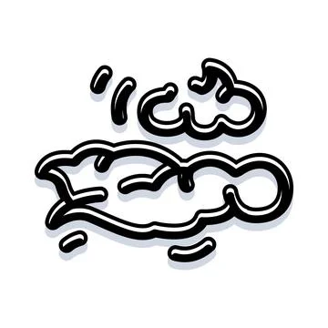 Hand drawing cloud doodle style vector illustration 스톡 일러스트