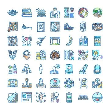 Hand drawing collection of diverse creative icons Stock Illustration