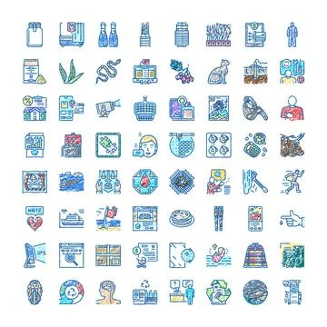 Hand drawing doodle icon collection vector イラスト素材
