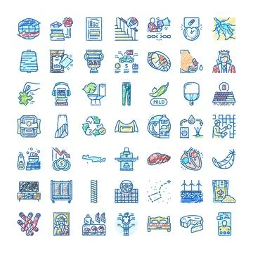 Hand drawing doodle icon set collection design 스톡 일러스트
