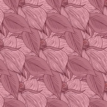 Hand drawing floral background vector liiustrator of Hand drawing floral b... 스톡 사진