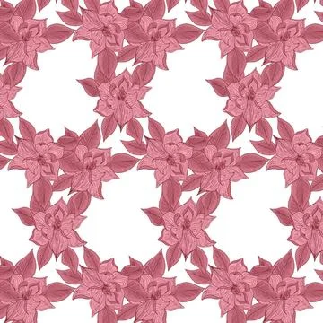 Hand drawing floral background Vector illustration of Hand drawing floral ... 스톡 사진