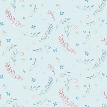 Hand drawing fly cute easter pilot bunny watercolor cartoon bunnies with Stock Illustration