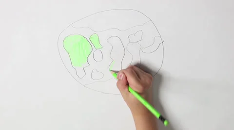 Hand is drawing Stock Footage 26076759