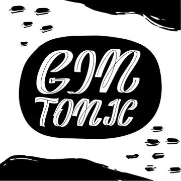 Hand drawing ink lettering vector art, modern brush calligraphy poster. Stock Illustration