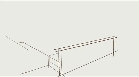 Hand drawing interior design Stock Footage 46742063