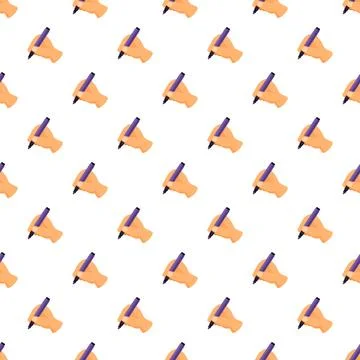 Hand drawing with marker pen seamless background pattern Illustrazione stock