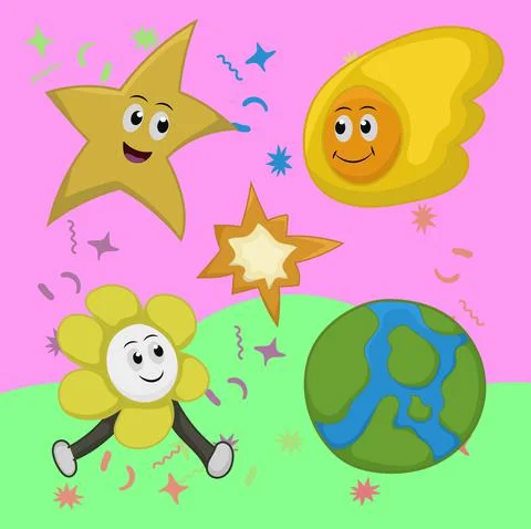 Hand drawing of nature Stock Illustration