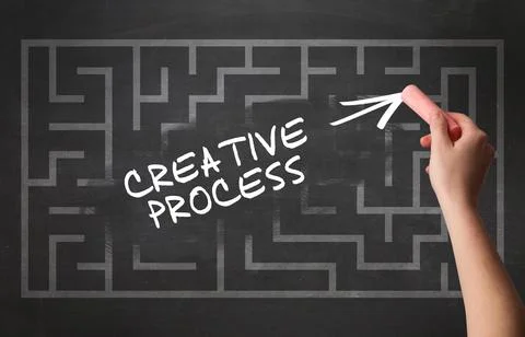 Hand drawing new business concept 库存照片