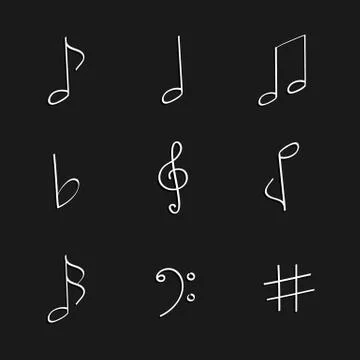 Hand-drawing notes Stock Illustration