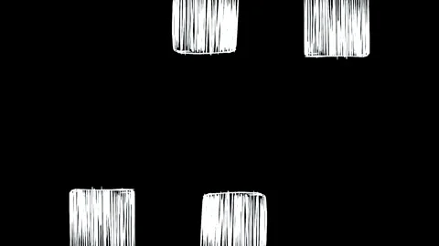Hand-drawing old film frame squares on a black background. Retro effect styled Stock Footage 339021465