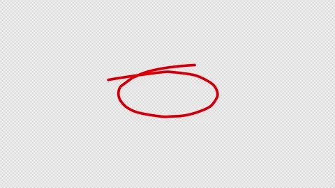 Hand-drawing oval frame circle animation Stockbeeldmateriaal 330120353