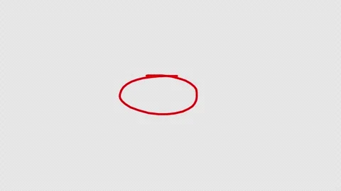 Hand-drawing oval frame circle animation Stockbeeldmateriaal 330120389