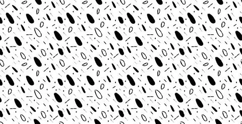 Hand drawing seamless pattern with small dashes, mini dots and short scattered Stock Illustration