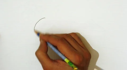 Hand drawing a smiley face Stock Footage 871832
