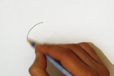 Hand drawing a smiley face Stock Footage 871836