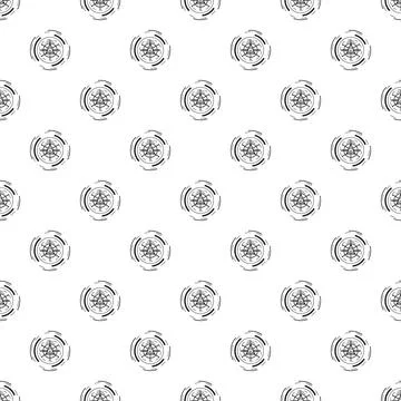 Hand drawing target mark simple seamless pattern Stock Illustration