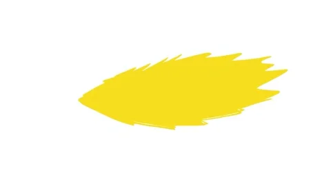 Hand-drawing a thick yellow spark on a white background. Stock animation of 스톡 동영상 339020220