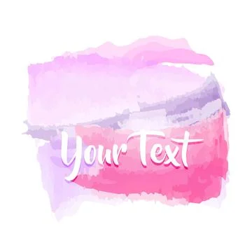 Hand drawing watercolor background vector Stock Illustration