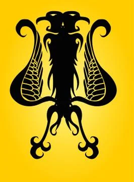 Hand drawing wings vector art Stock Illustration