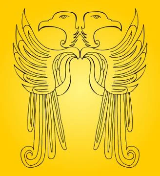 Hand drawing wings vector art Stock Illustration