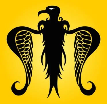 Hand drawing wings vector art Stock Illustration