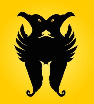 Hand drawing wings vector art Stock Illustration