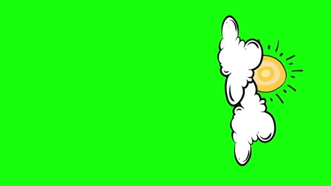 Hand drawn 2 clouds sun Stock Footage 243595930