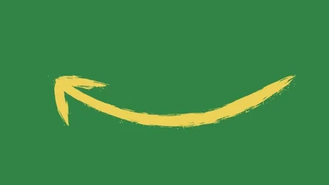 Hand drawn 2d animated arrow pointer on a green screen background Vídeos de archivo 329940602