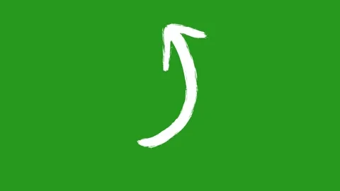 Hand drawn 2d animated arrows and doodle directional elements on a green screen Video stock 328988554