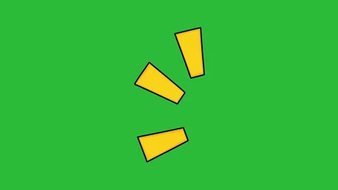 Hand Drawn 2D Animated Cartoon Shock Impact Wedge Explosion Element 库存影片 339335344