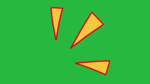 Hand Drawn 2D Animated Cartoon Shock Impact Wedge Explosion Element 스톡 동영상 339335526