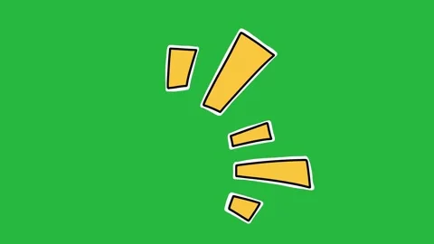 Hand Drawn 2D Animated Cartoon Shock Impact Wedge Explosion Element Stock Footage 339335527