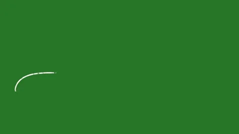 Hand drawn 2d animated white wind lines blowing on a green screen background Video stock 329401195
