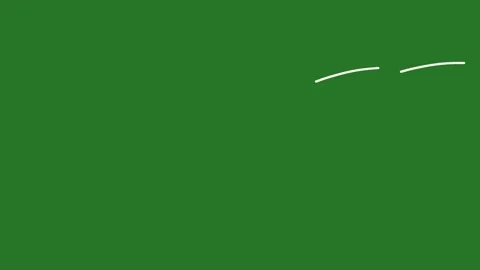 Hand drawn 2d animated white wind lines blowing on a green screen background 스톡 동영상 329401201