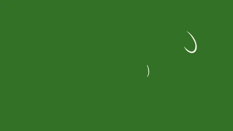 Hand drawn 2d animated white wind lines blowing on a green screen background Stock Footage 329401208