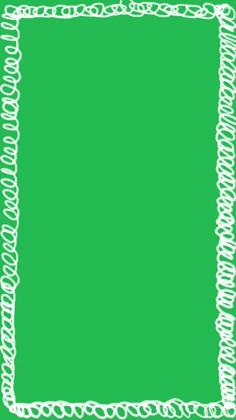 Hand Drawn 2D Animated White Scribble Frame Vertical Border Motion Graphic Vidéo 334579584
