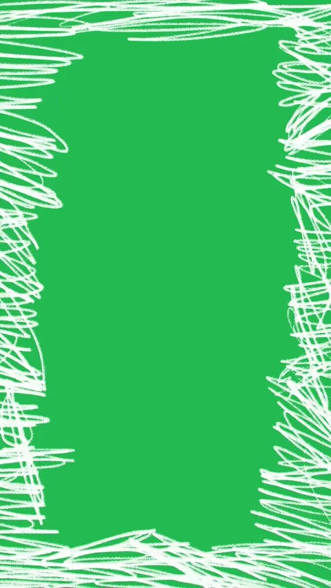 Hand Drawn 2D Animated White Scribble Frame Vertical Border Motion Graphic 库存影片 334579599