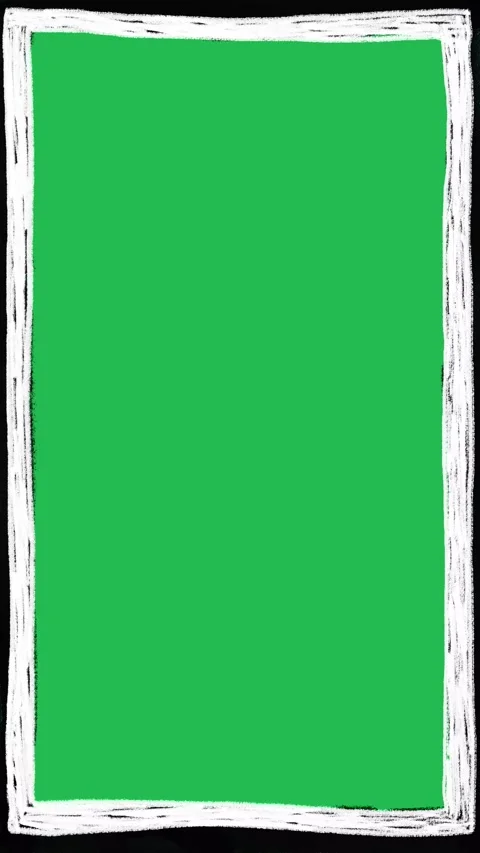 Hand Drawn 2D Animated White Scribble Frame Vertical Border Motion Graphic Видео 334579610