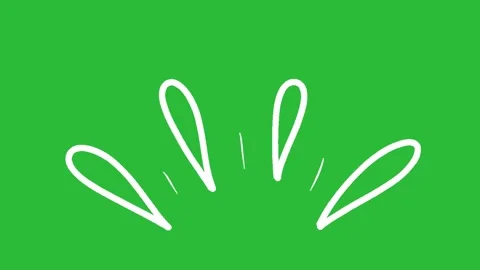 Hand Drawn 2D Animation White Outline Comic Splash Droplet Accent Stock Footage 339335457